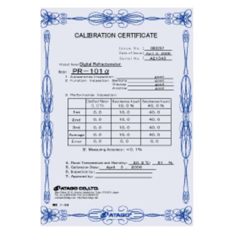 refractometer calibration certificate|does anyone service rayner refractometer.